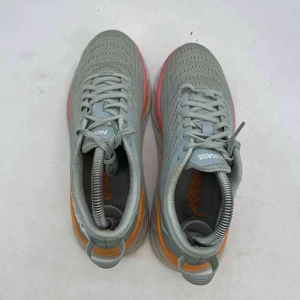 Hoka Arahi 4 Shoes Womens 7.5 Blue Green Running Sports Comfort Supportive